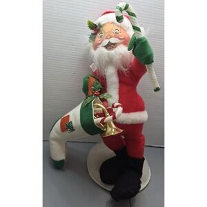Vintage Annalee '88 Mobilitee Dolls Standing Santa Made in USA 1988 Rare HTF